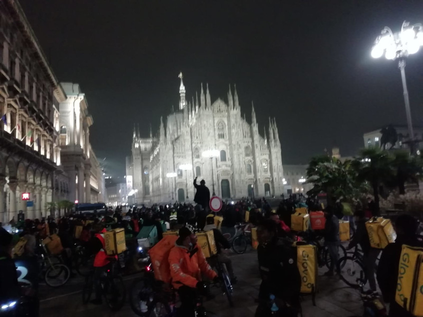 Scioperi rider Milano