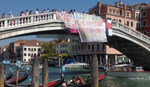 manifestazione autorganizzati Venezia 7-9-'14