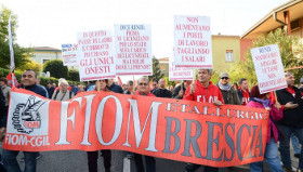 Manifestazione Fiom Brescia